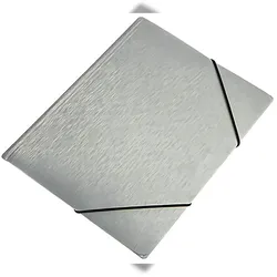 Gummizugmappe A4 silber 5902156026710