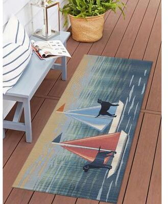 Lush Decor Esencia See Spot Sail Indoor/Outdoor Mat