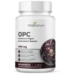 VitaSanum® – OPC Traubenkernextrakt (Vitis vinifera L.) – 400 mg – 1 Kapsel Tagesportion