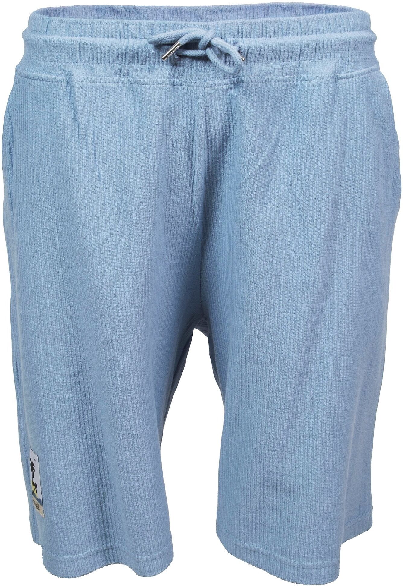 Sweatshorts KLEINIGKEIT "Kleinigkeit Stilles Cördchen Shorts", Herren, Gr. XXL, US-Größen, breeze blau, 100% Baumwolle, unifarben, normal, Hosen Sweatshorts