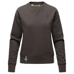NAVAHOO Damen Stylischer Kapuzensweatshirt Pullover mit Rundhals-Ausschnitt ZUCKERSCHNECKE