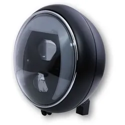 HIGHSIDER pro 7 Zoll Scheinwerfer Yuma 2 Typ 8 LED Schwarz Mit TFL, Kurvenlicht, E-Geprüft (1Stck)
