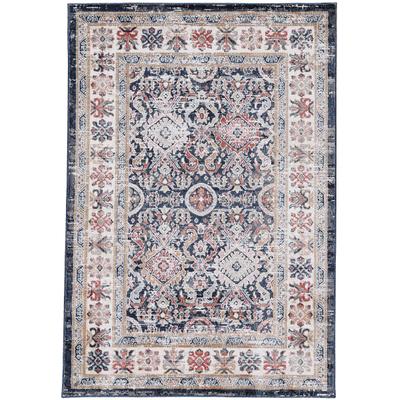 Teppich CARPETFINE "Vintage Liana_1", blau, B:120cm H:6mm L:170cm, Polypropylen (PP), Teppiche, Teppich, Orient Vintage Look