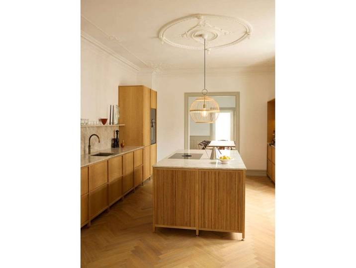 Stockholm Nordic Hängelampe, Ø 50 cm, holz - Halo Design - Esszimmer