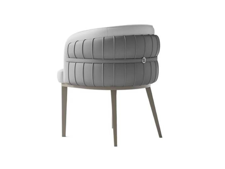 Glamour Haven Moderne, Bequeme Esszimmerstühle, Mid Century Modern Barrel Chairs - Gepolsterte Sessel for Küche, Wohnzimmer, Ideal für Esstisch, Küche zu Hause oder Restaura(Gray)