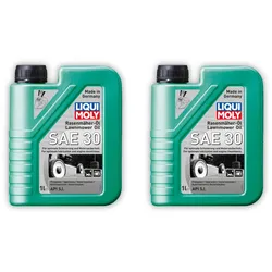 2x Rasenmäheröl LIQUI MOLY 1264 Rasenmäher-Öl SAE 30 Motoröl Motorenöl 4 Takt Öl 1L