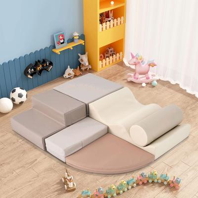CARMORICO Soft Climb and Crawl Foam Playset 6 in 1 - Safe and Engaging Play Equipment