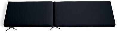 "74"" X 23"" Chaise Cushion - Knife-Edge, Knife-Edge/Black - Grandin Road"