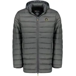 Geographical Norway, Landkarte, Herrenjacke Amigomap lange Kapuze, grau, dunkel