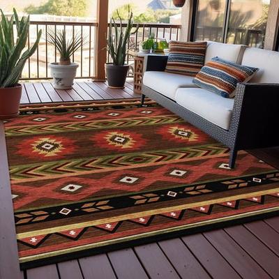 Dalyn Rug Co "Southwestern Lodge Rectangle Rug Chocolate, 5' x 7'6"", Chocolate"