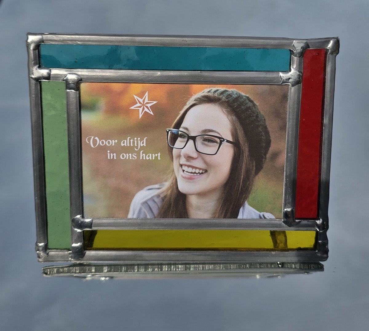 Decorama Glas in lood fotolijstje ter nagedachtenis
