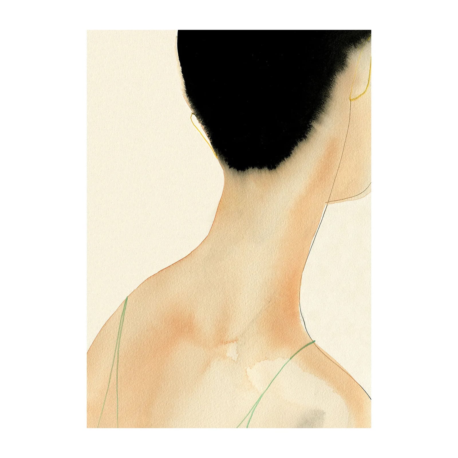 Paper Collective The Green Camisole grafische poster 30 x 40 cm