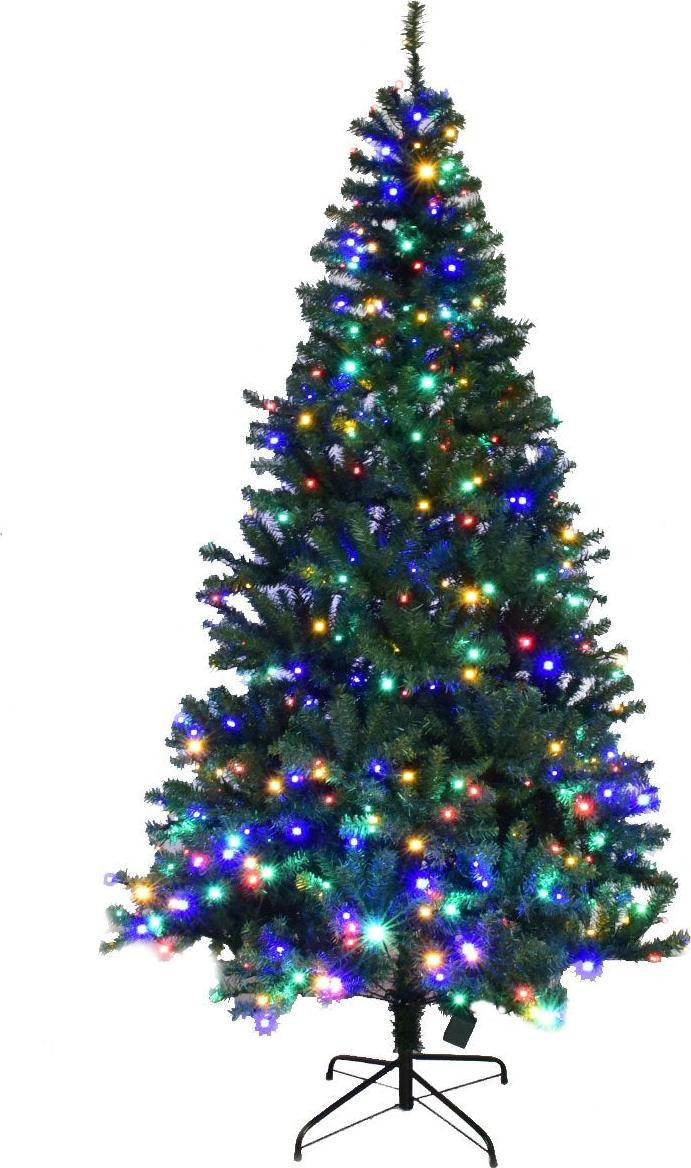 Northix Kunstkerstboom met LED-verlichting, 210 cm