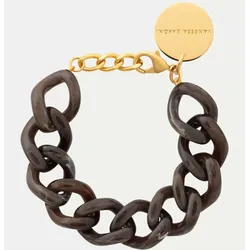 Flat Chain Armband Braun