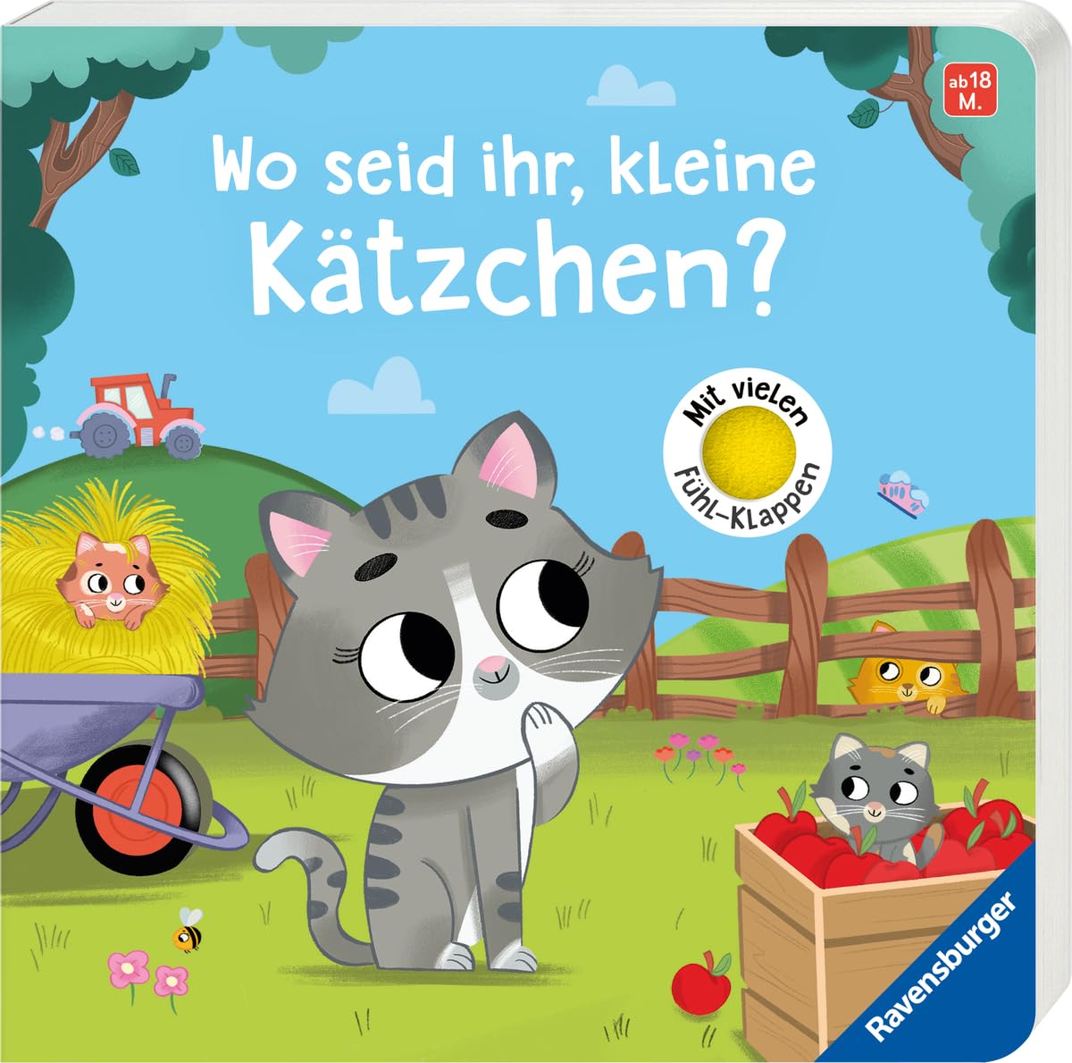 Maria Höck - Wo seid ihr, kleine Kätzchen? Spielbuch mit vielen Stoff-Klappen, Kinderbuch ab 18 Monaten, Pappbilderbuch - Preis vom 12.10.2026 11:37:12 h