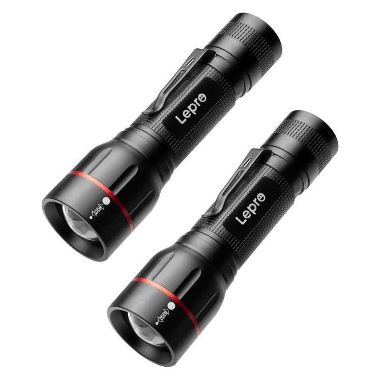 Lepro LINTERNA LED 120028 - 2er-Pack für drinnen und draussen, mit Batterie (13 cm, 300 lm) (OPR120028-2)