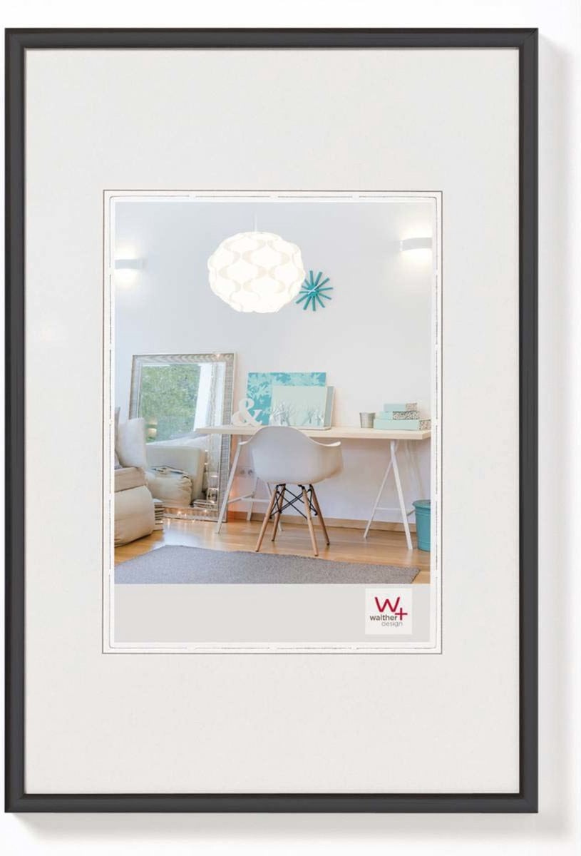 Walther Design New Lifestyle Kunststof lijst Zwart - Fotoformaat 18x24 cm