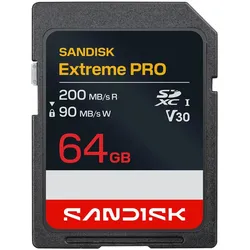 64 GB SDXC SANDISK Extreme PRO [R200/W90] UHS-I