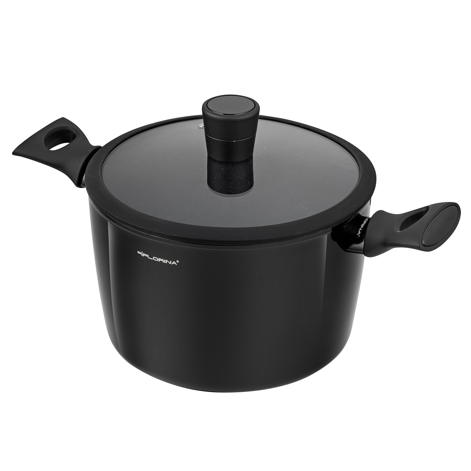 Florina Magnum aluminium kookpan met deksel, 6,4 liter