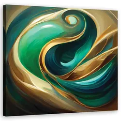 WANDBILD grün abstraktion