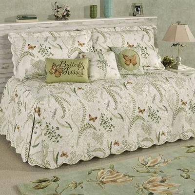 Touch of Class Butterfly Eden Daybed Set Eggshell Daybed, Daybed, Eggshell