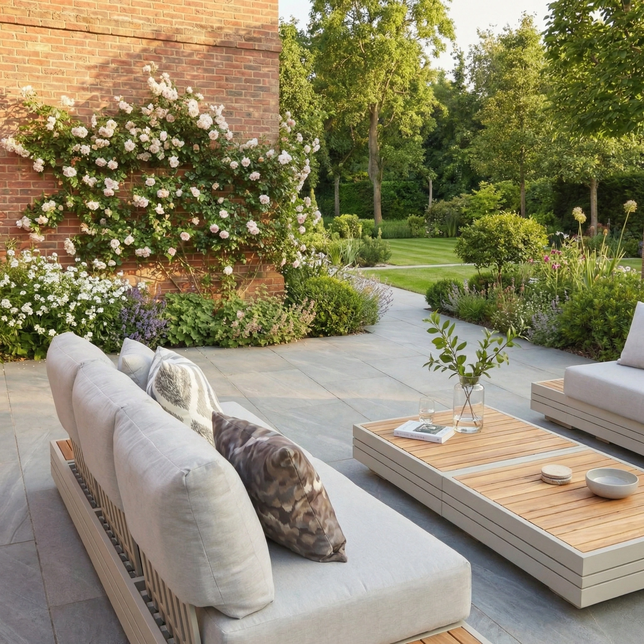 Harbour Lifestyle Panama 3 Seat Sofa with Sun Lounger Feature in Latte