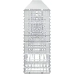 vidaXL, Steinkorb, Gabion mit 3,5 mm Draht und 5x2,5 cm Maschen 450x20x50 cm