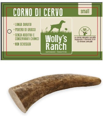WOLLYS RANCH Wolly's Ranch Dog Snack Corno di Cervo S
