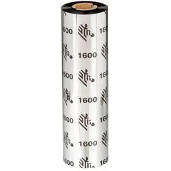 Zebra, Beschriftungsband, 1600 Wax - Schwarz - 110 mm x 450 m - Farbband (11 cm, Schwarz)