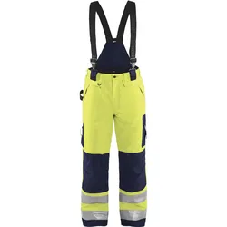 Warnschutz-Winterlatzhose "1885" 100% Polyester - D116 - gelb/marine