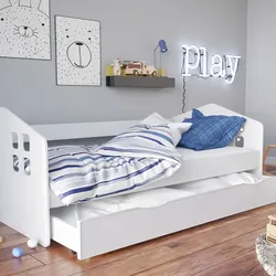 KocotKids »Kacper« Kinderbett weiß mit Bettschublade 80x160 cm / ohne Matratze