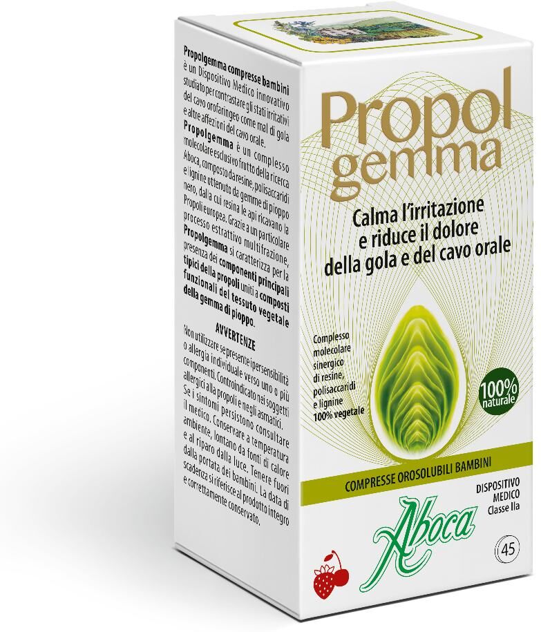 ABOCA SpA SOCIETA' AGRICOLA Aboca Propolgemma Bambini, 45 Compresse