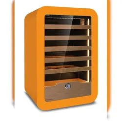 KLIMAITALIA Belüfteter Weinkühlschrank. LED-Beleuchtung. Elektronisches Thermostat. Holzregale + Kommode. Temperatur +2°C/+20°C. VINARIUS40ORN