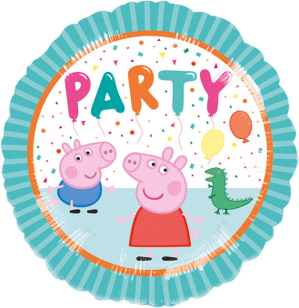 Amscan Peppa Pig Folie ballon voor helium, 43 cm, 1 stuk