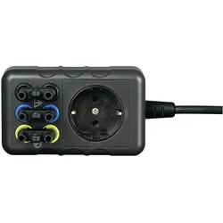 Voltcraft Messadapter ( Schutzkontakt-Stecker, Messtechnik, Schwarz