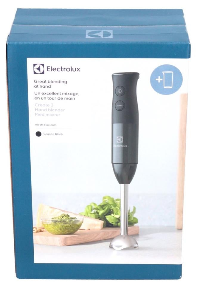 Electrolux E3HB1-4GG Staafmixer 400 W zwart met 600 ml maatbeker