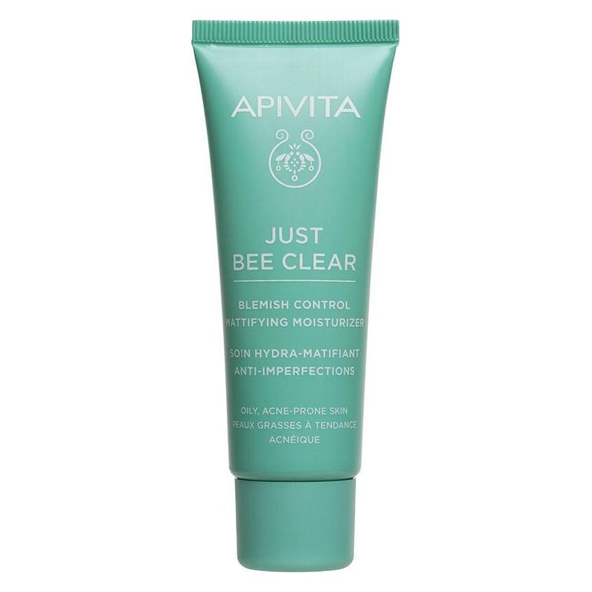 Apivita Just Bee Clear Anti-Imperfections Mattifying Moisturizing Gel-Cream For Oily Skin - 40 Ml (40 ml) (5201279097981)