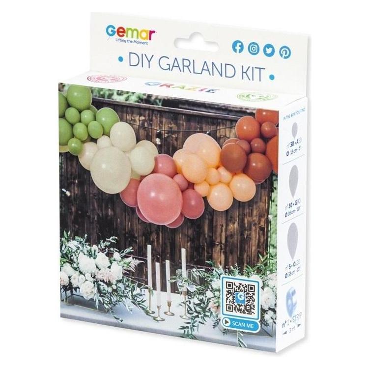 Gemar Ballon-Girlanden-Set, Do It Yourself, Naturfarben (65x) (DIY-331)