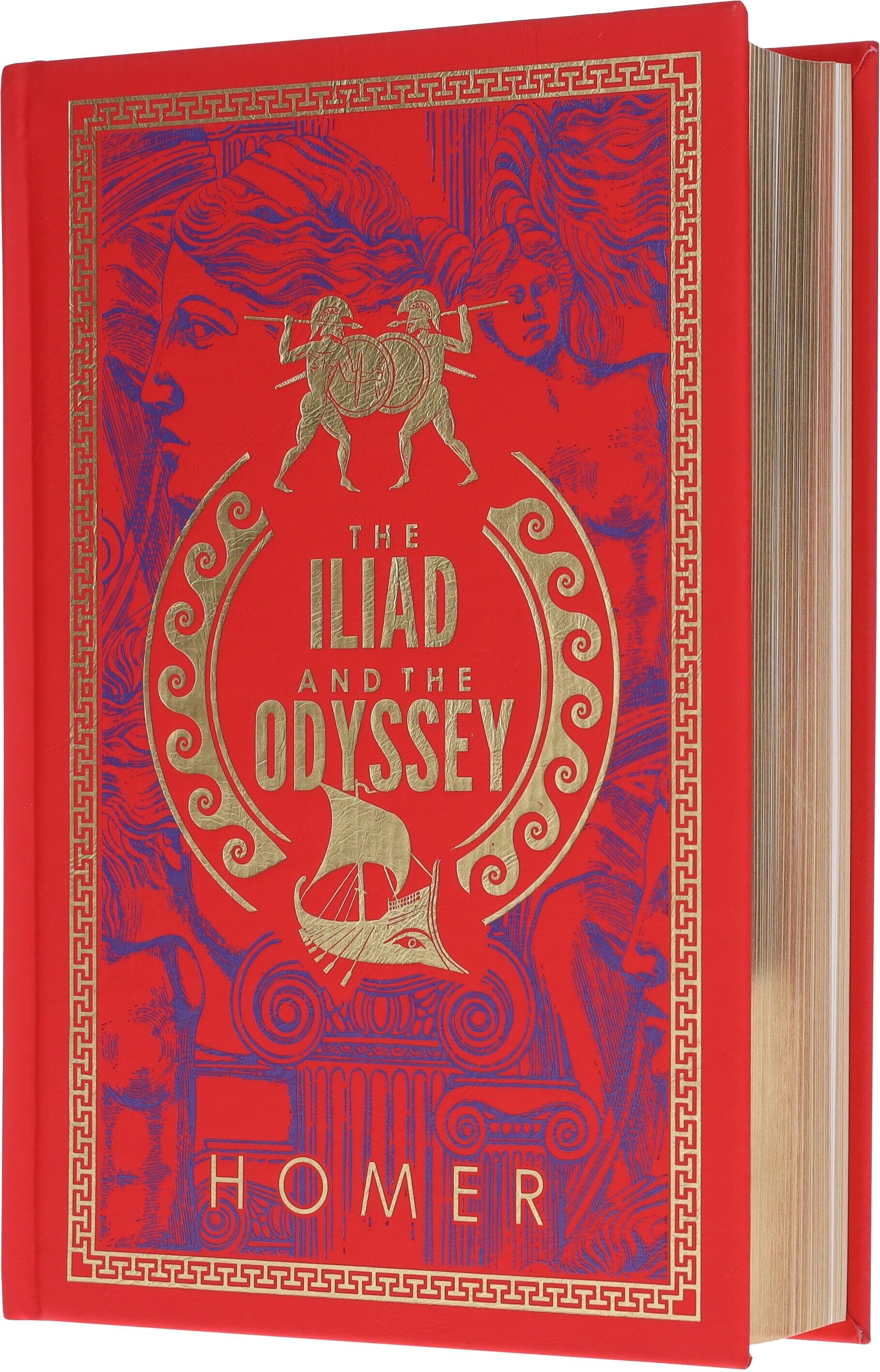 The Iliad and The Odyssey (Leather-bound) by Homer - Fiction - Paperback Wilco Books