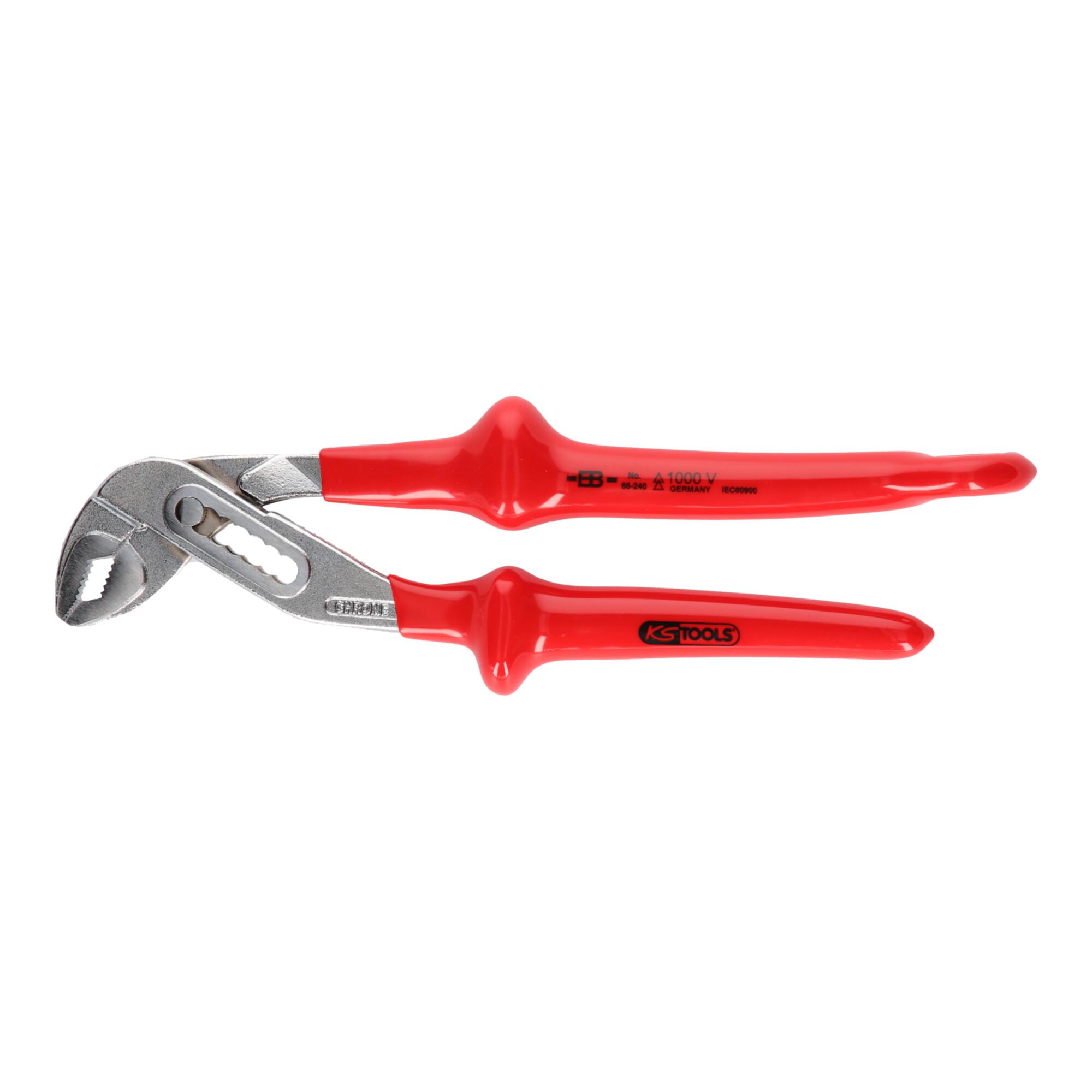 KS Tools 1000V Wasserpumpenzange mit Sicherungsöse für Sicherheitsleine (117.2205)