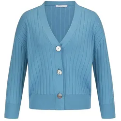 Cardigan aus 100% SUPIMA®-Baumwolle Peter Hahn blau, 40