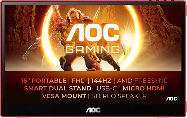 MONITOR PORTÁTIL LED GAMING AOC 16G3