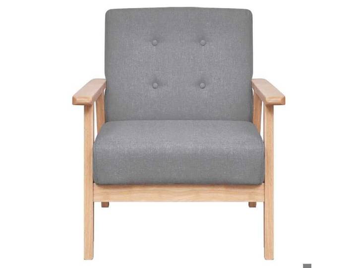 Les Soldes  Fauteuil de Salon Scandinave (1 PLACE) - CLOUD - Chaise de Détente - gris foncé tissu J5951