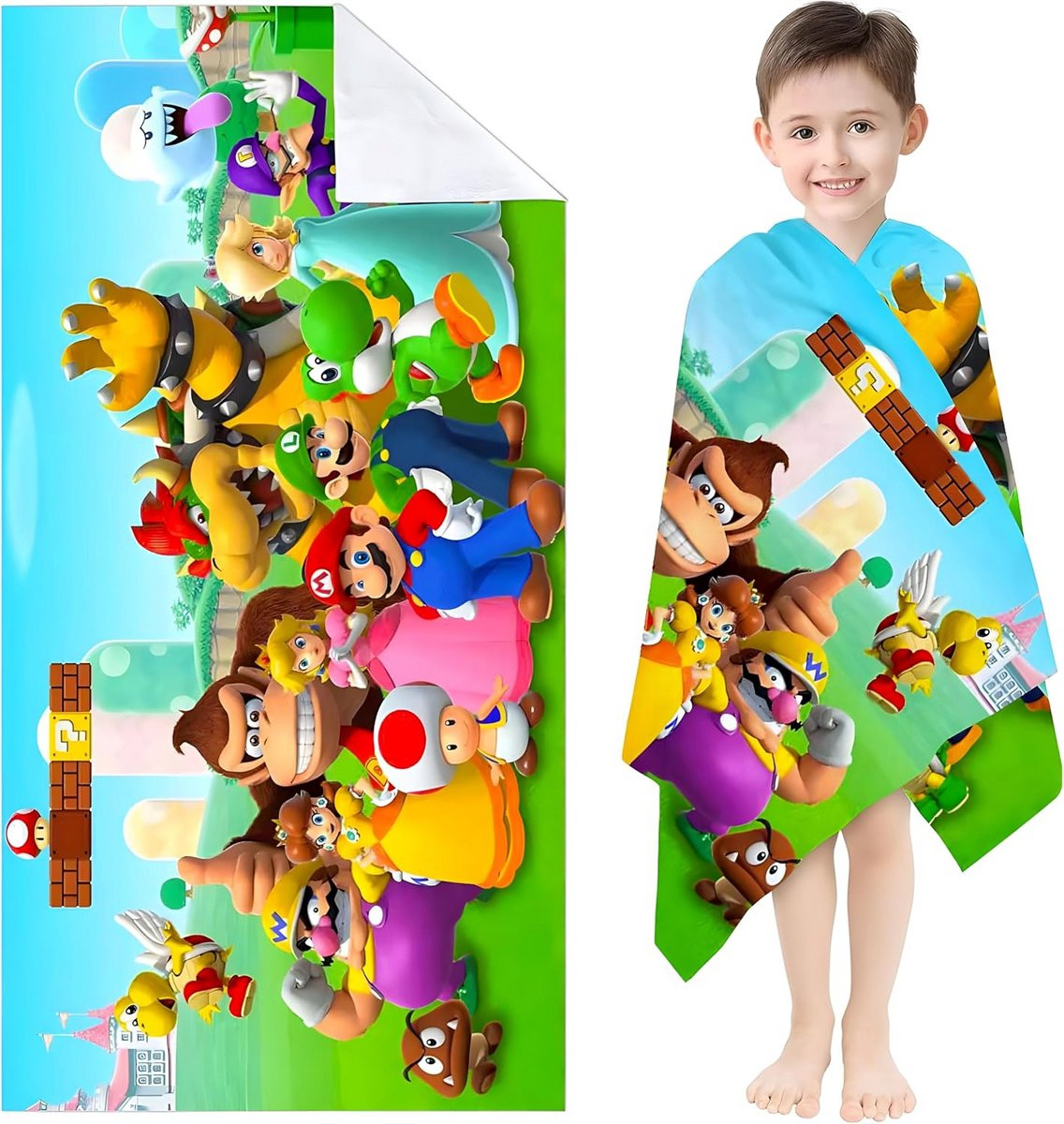 Groot Kinder Strandlaken van Microvezel - Sneldrogend Strandlaken 75 x 150 cm