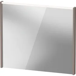 Duravit D-Code Spiegel, LED-Lichtfeld oben, 800x700mm, externer Lichtschalter notwendig, 6 W, DC7077043430000, Farbe: Basalt Matt