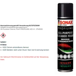 SONAX Universalreinigungsschaum All-Purpose-Cleaner-Foam PROFILINE 400 ml - 2743000