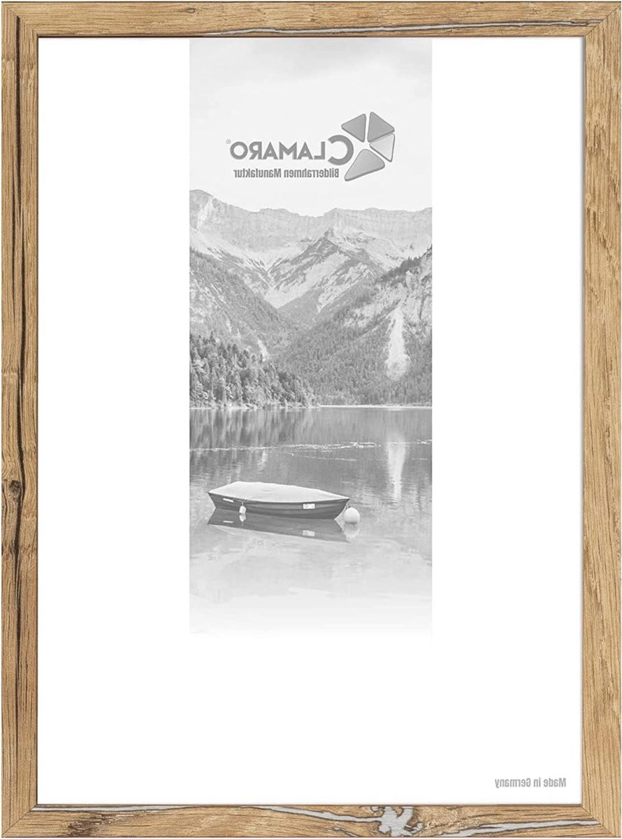 Collage Fotolijst Fotowand van Oud Hout - 93 x 49 cm