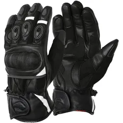 Modeka Sahara Short Motorradhandschuhe schwarz-weiss - 9
