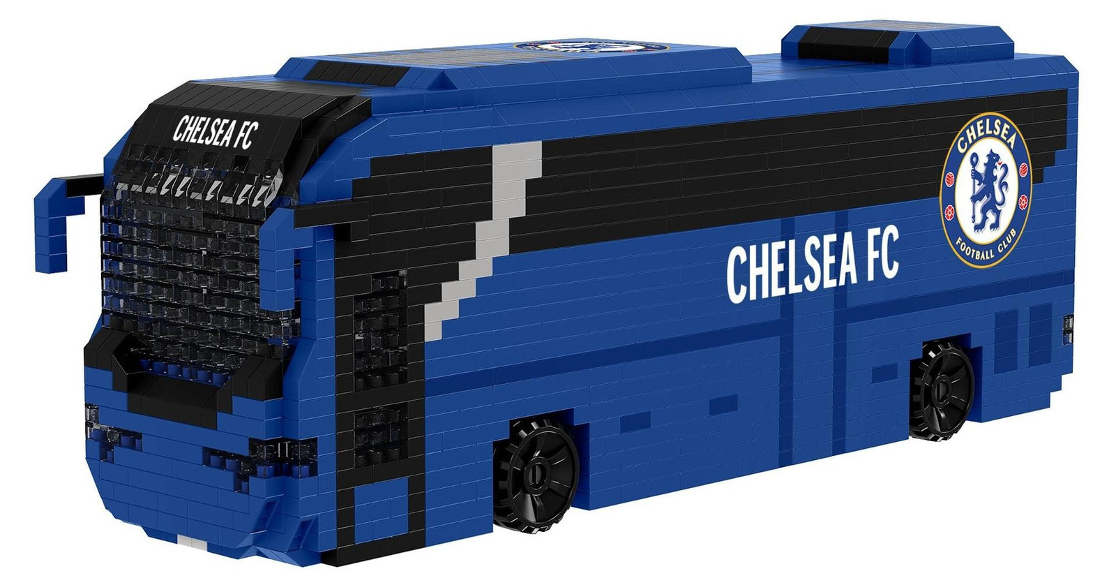 Elzusha 3D Bouwset Voetbalteam Bus voor Fans