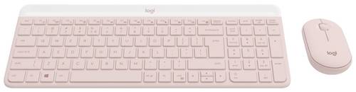 Logitech MK470 Slim Combo Bluetooth Tastatur, Maus-Set Deutsch, QWERTZ Rose